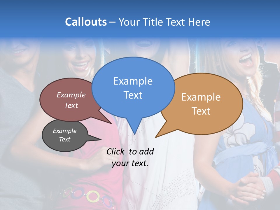 Young Background Help PowerPoint Template