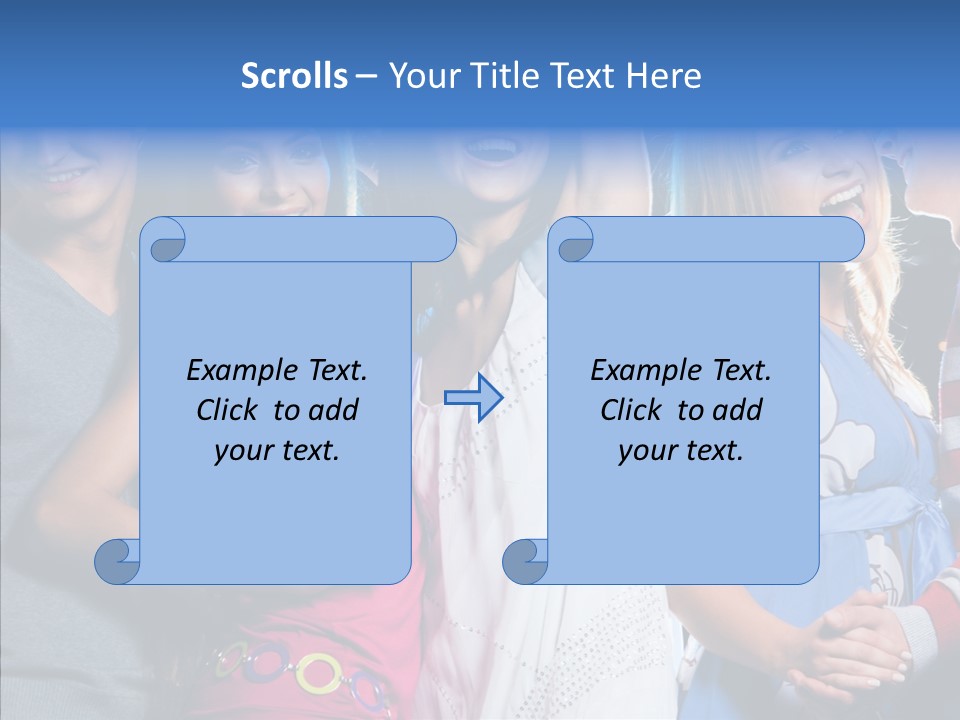 Young Background Help PowerPoint Template