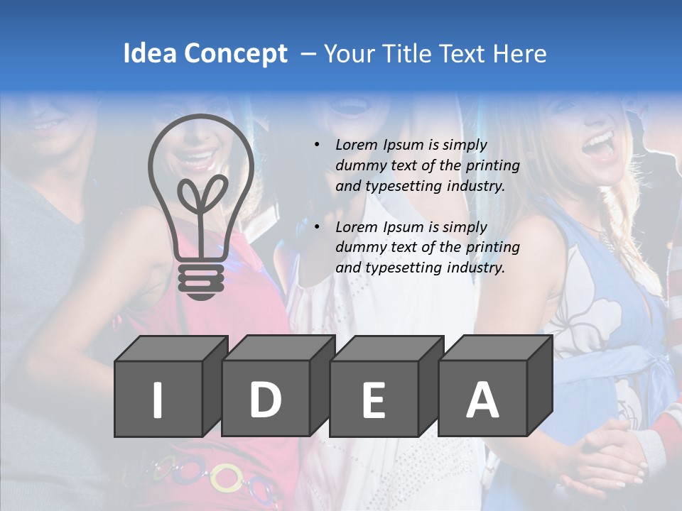 Young Background Help PowerPoint Template