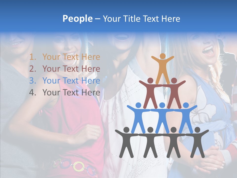 Young Background Help PowerPoint Template