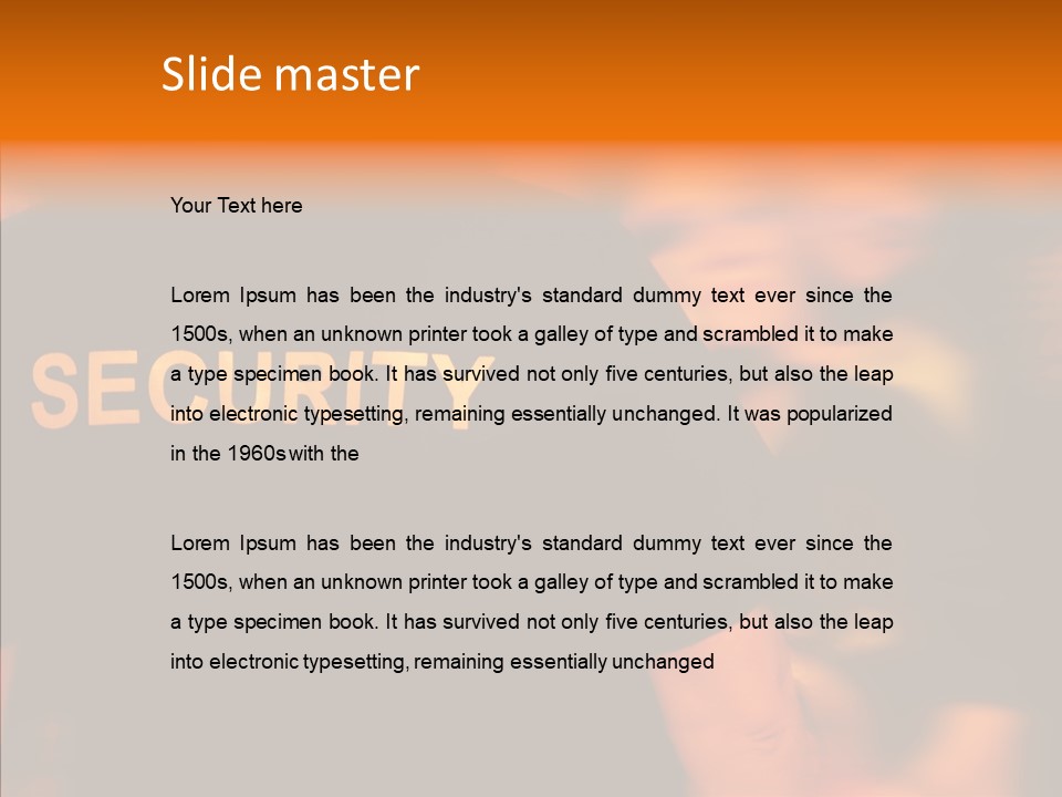 Senior  Hand Human PowerPoint Template