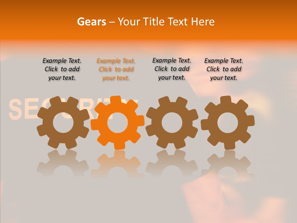 Senior  Hand Human PowerPoint Template