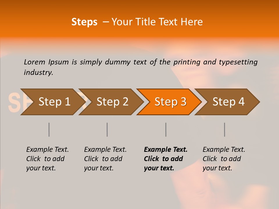 Senior  Hand Human PowerPoint Template