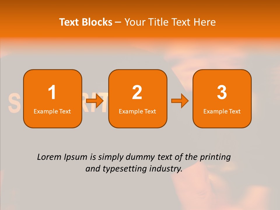 Senior  Hand Human PowerPoint Template