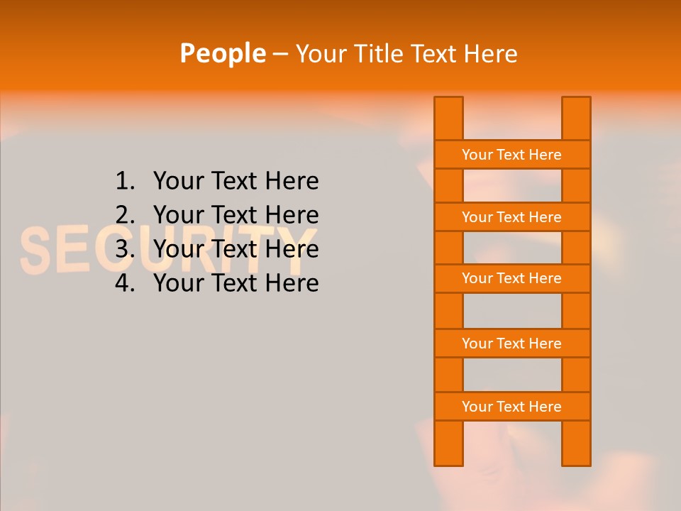 Senior  Hand Human PowerPoint Template