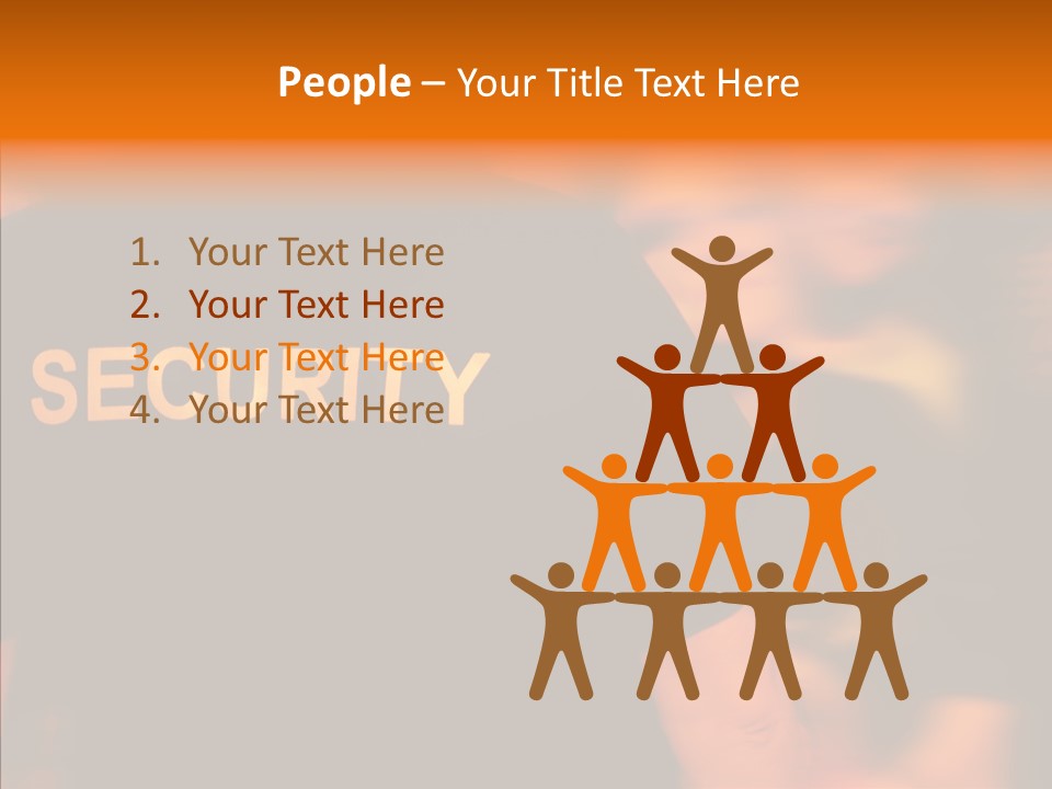 Senior  Hand Human PowerPoint Template