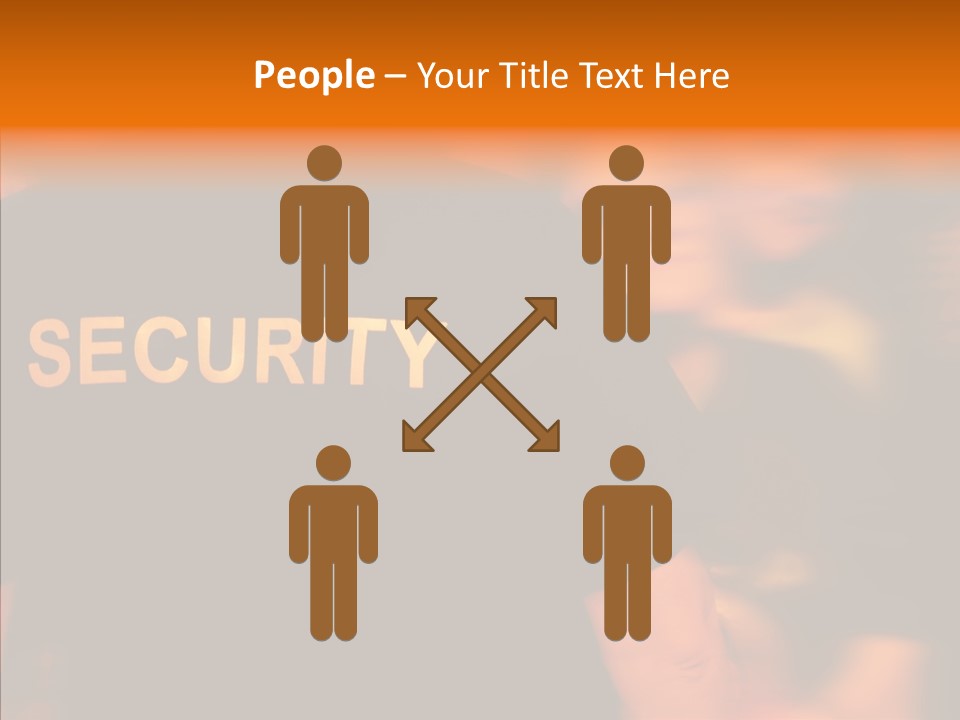 Senior  Hand Human PowerPoint Template