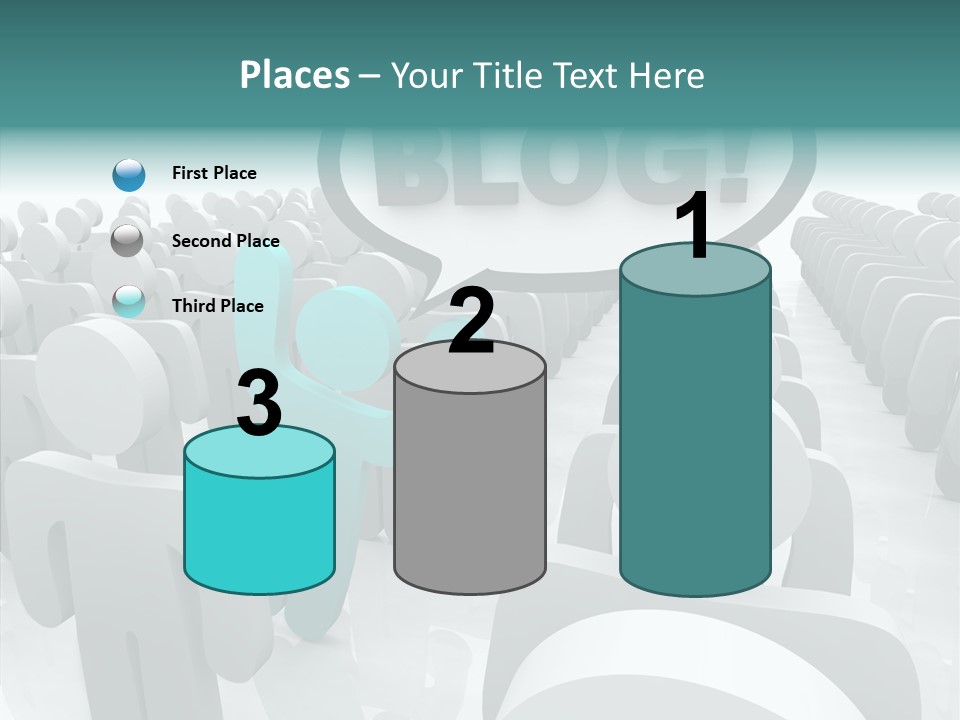 Finger White Background Close Up PowerPoint Template