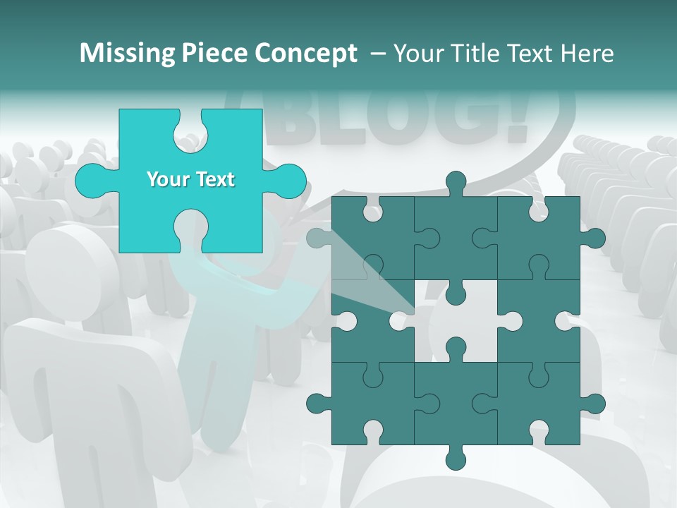 Finger White Background Close Up PowerPoint Template