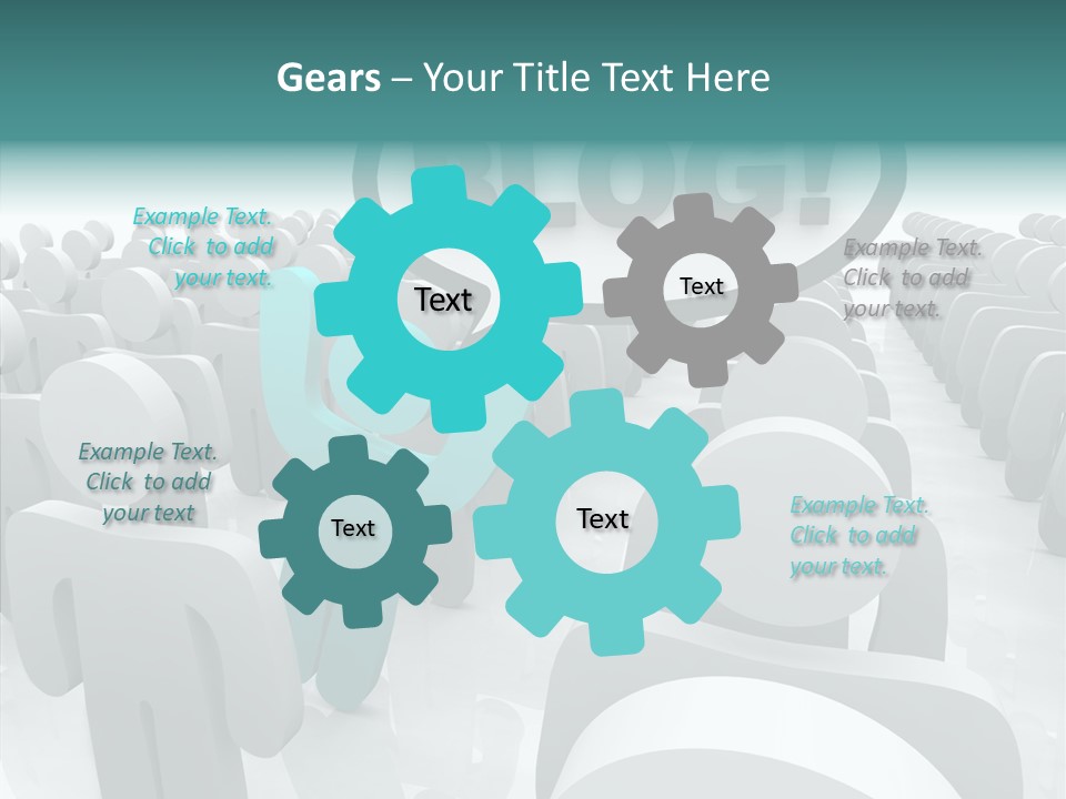 Finger White Background Close Up PowerPoint Template