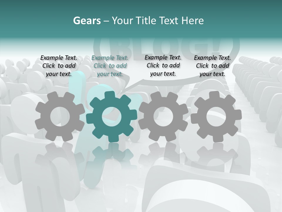 Finger White Background Close Up PowerPoint Template