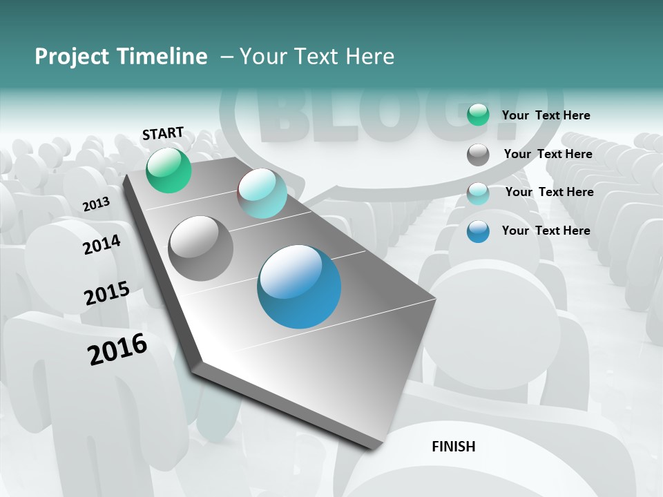 Finger White Background Close Up PowerPoint Template