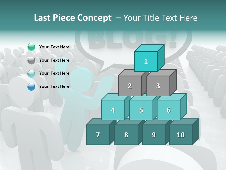 Finger White Background Close Up PowerPoint Template