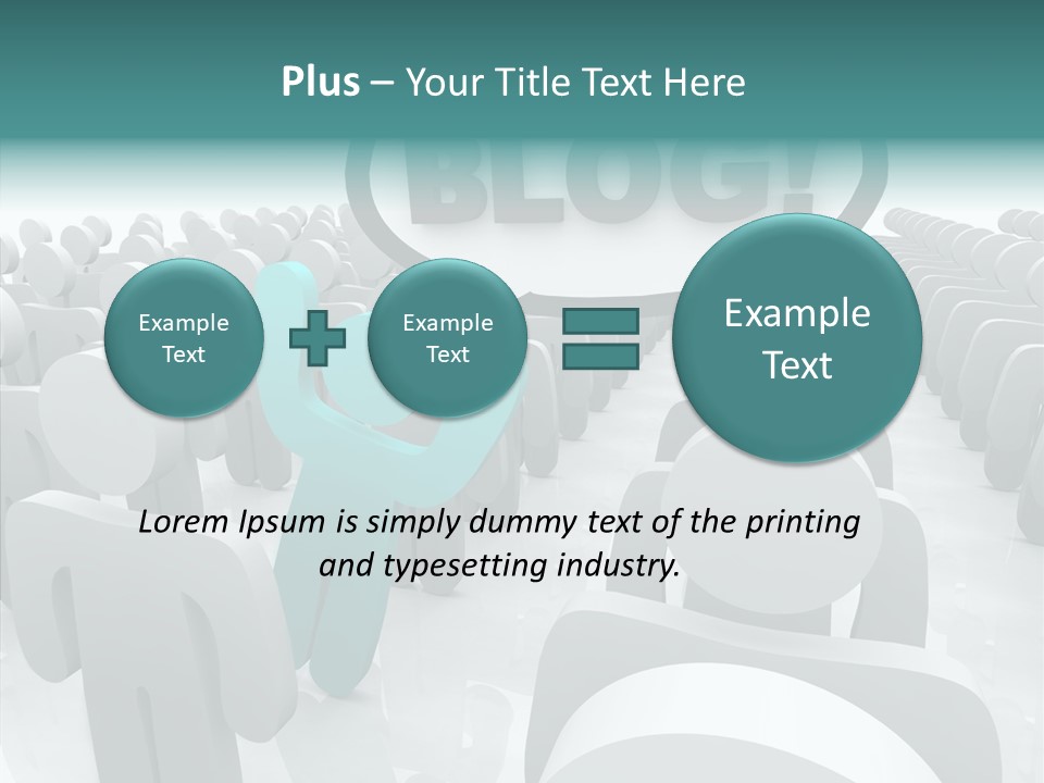 Finger White Background Close Up PowerPoint Template