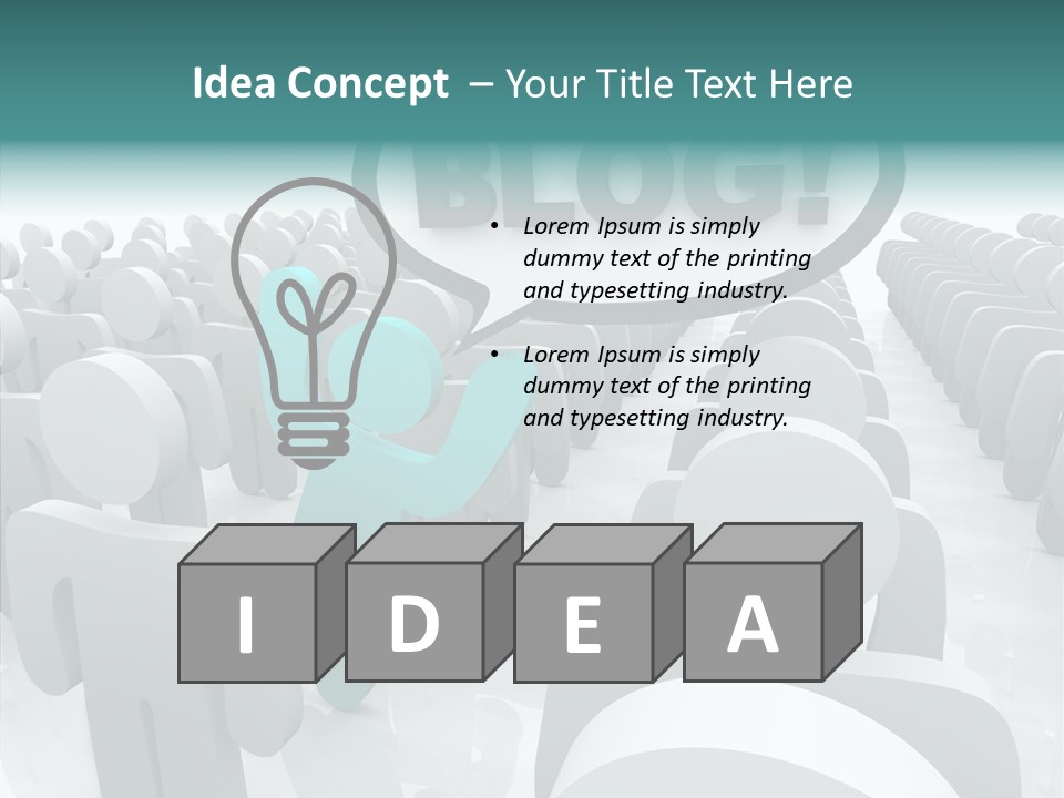 Finger White Background Close Up PowerPoint Template