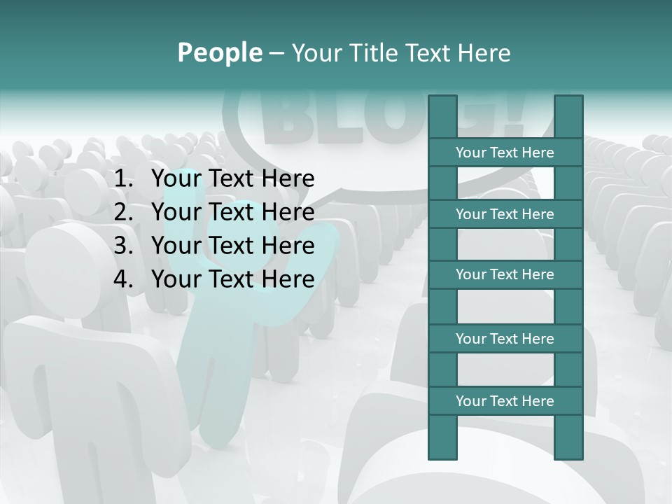 Finger White Background Close Up PowerPoint Template