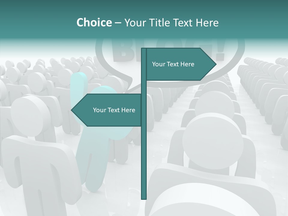 Finger White Background Close Up PowerPoint Template