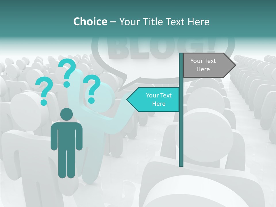 Finger White Background Close Up PowerPoint Template