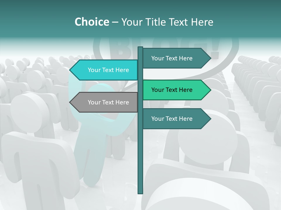 Finger White Background Close Up PowerPoint Template