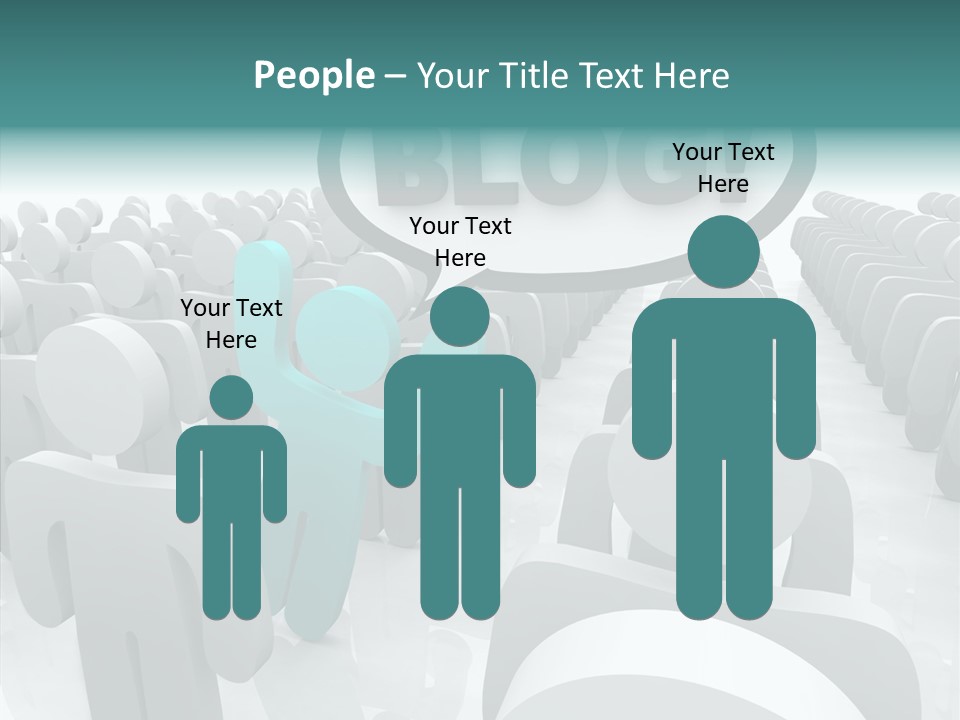 Finger White Background Close Up PowerPoint Template