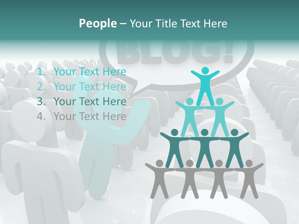 Finger White Background Close Up PowerPoint Template