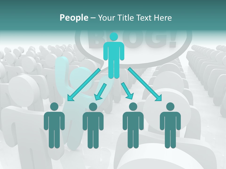 Finger White Background Close Up PowerPoint Template