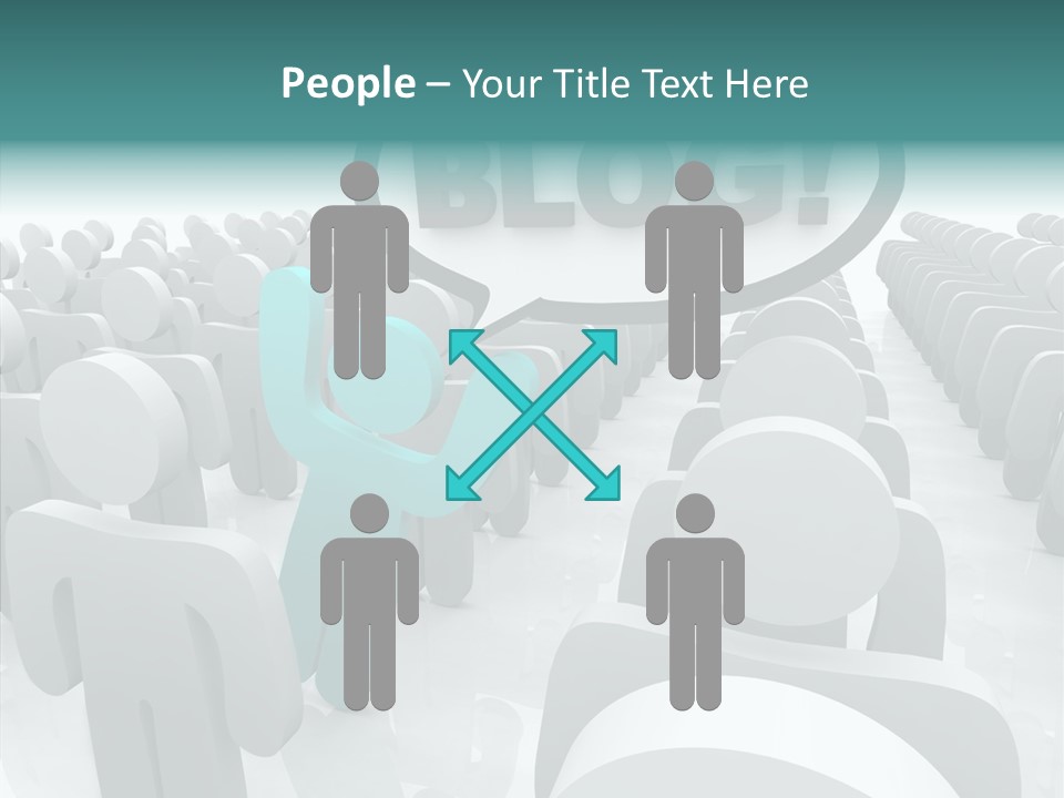 Finger White Background Close Up PowerPoint Template