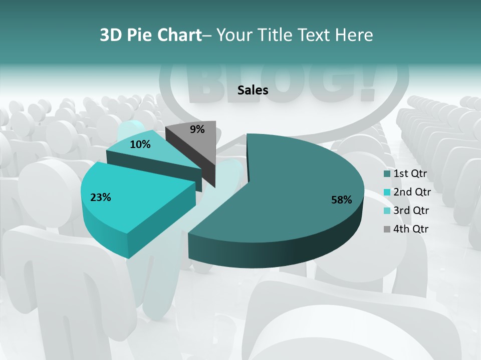 Finger White Background Close Up PowerPoint Template