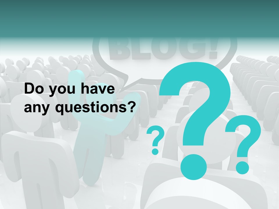 Finger White Background Close Up PowerPoint Template