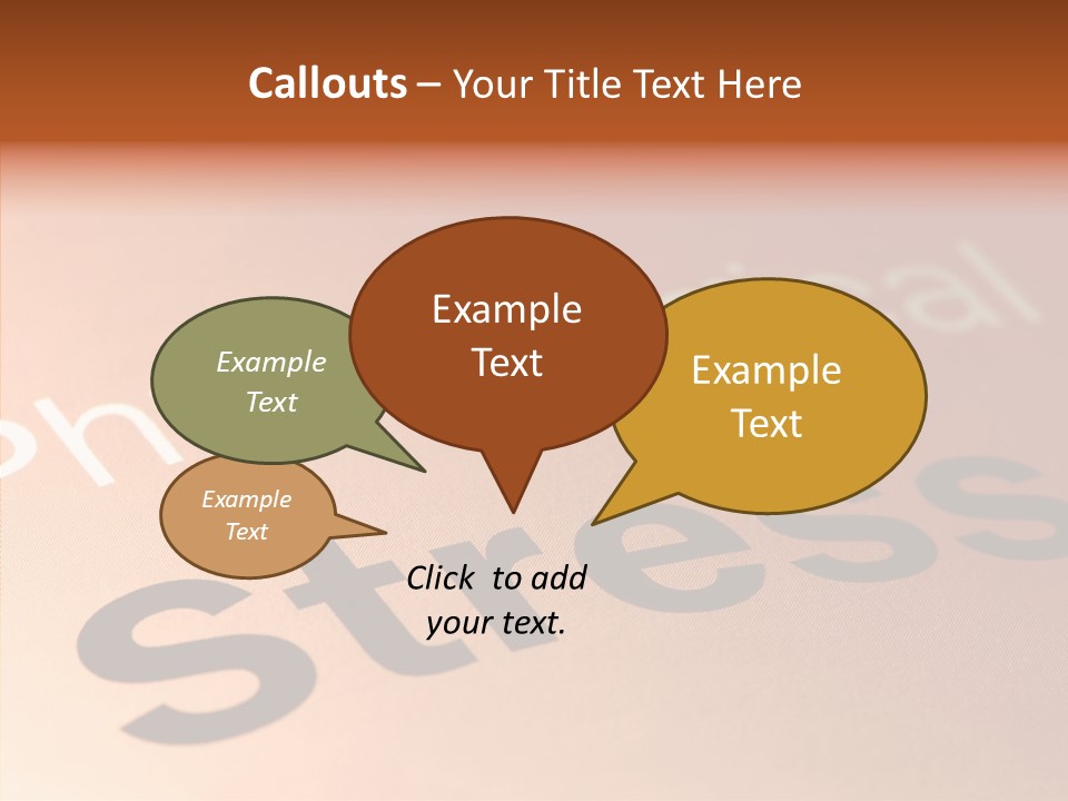 White Background Assist Close Up PowerPoint Template