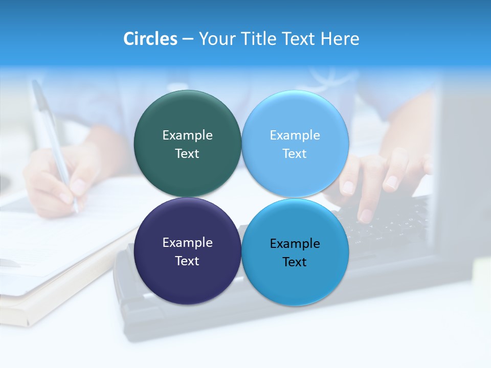 White Women Close Up PowerPoint Template