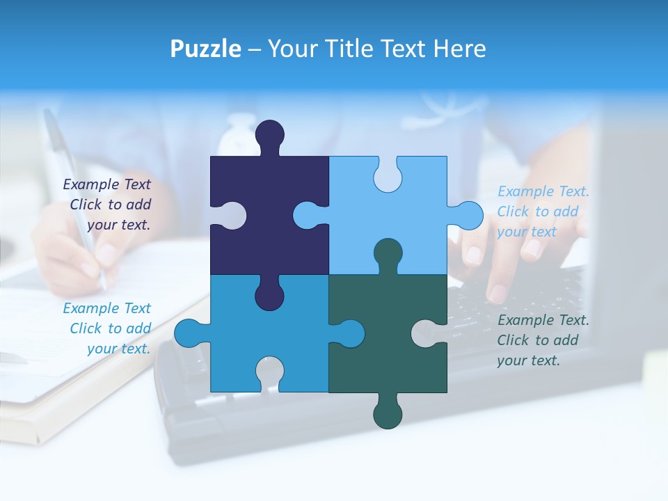 White Women Close Up PowerPoint Template