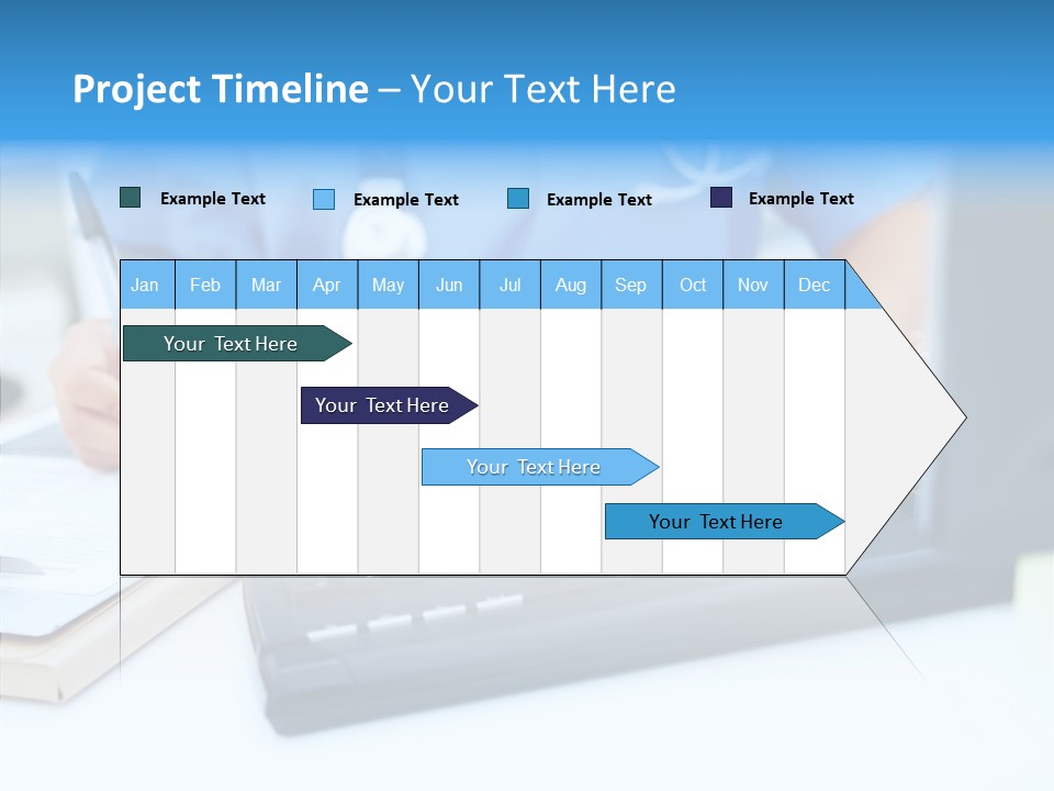 White Women Close Up PowerPoint Template