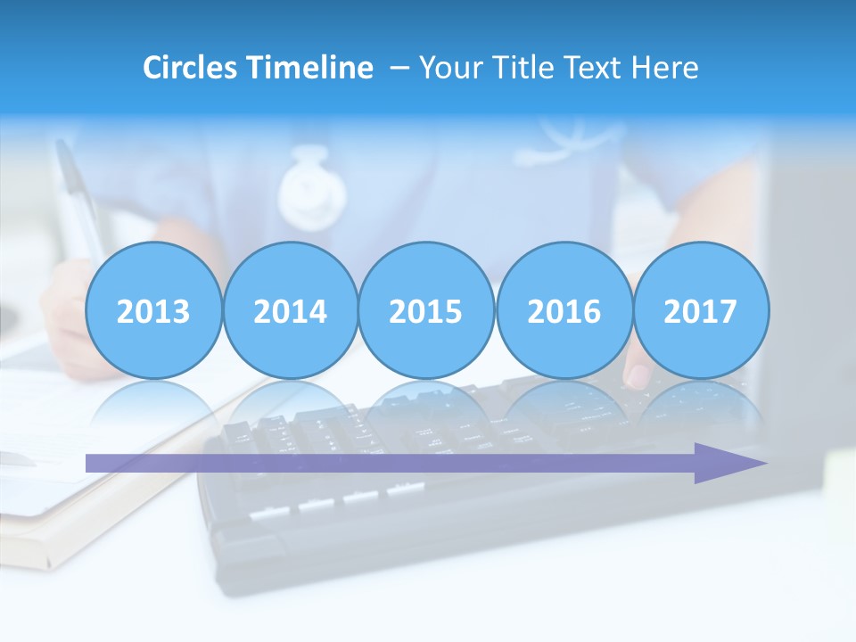 White Women Close Up PowerPoint Template