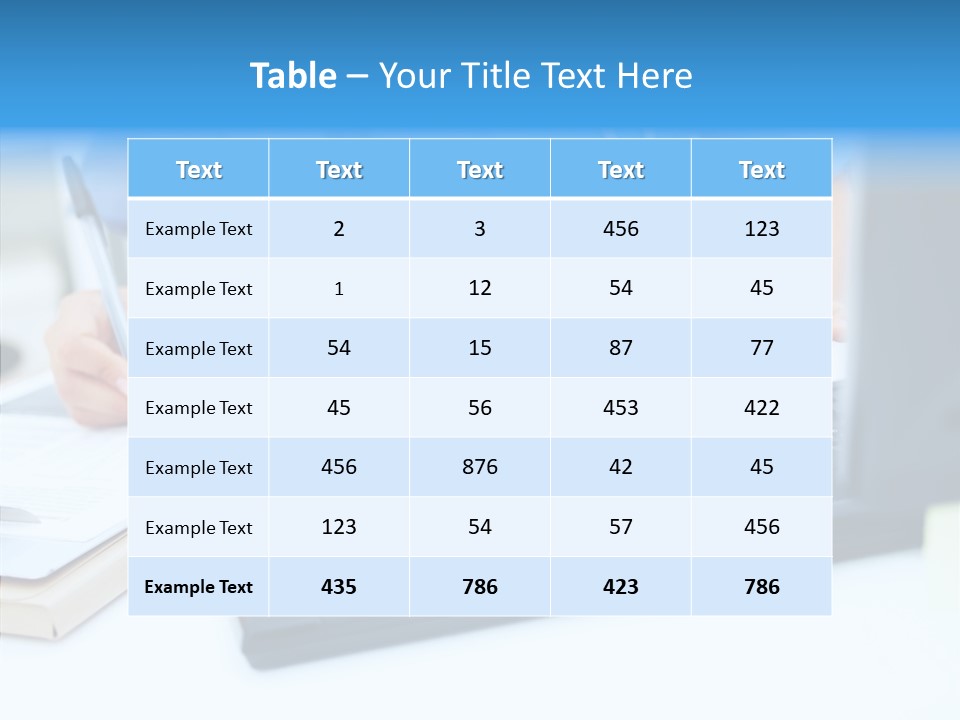 White Women Close Up PowerPoint Template