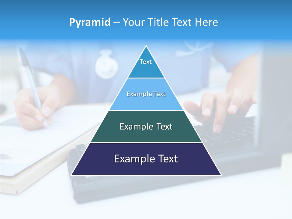 White Women Close Up PowerPoint Template