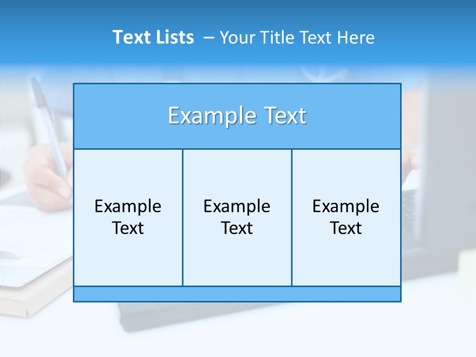 White Women Close Up PowerPoint Template