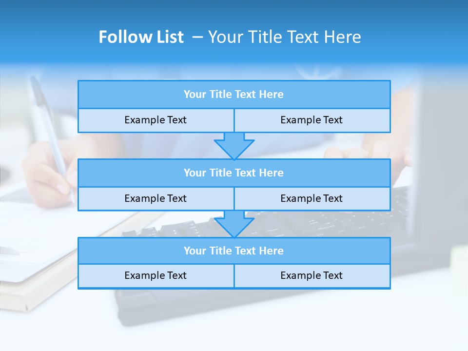 White Women Close Up PowerPoint Template