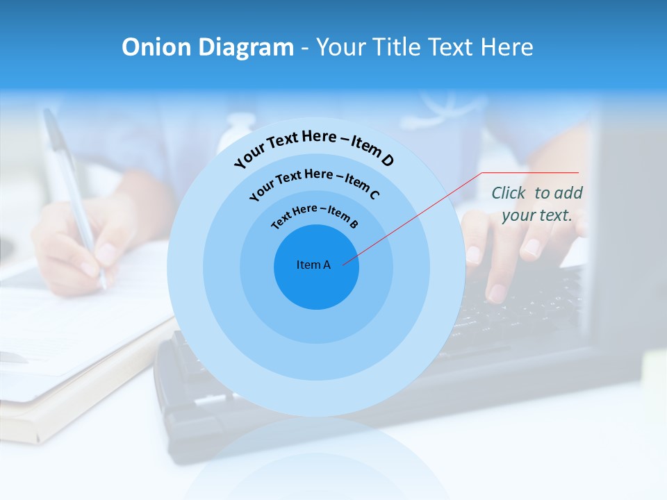 White Women Close Up PowerPoint Template