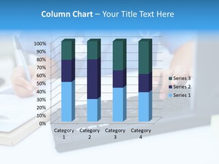 White Women Close Up PowerPoint Template