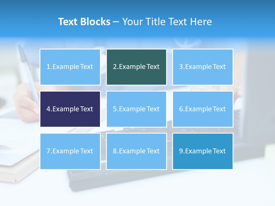 White Women Close Up PowerPoint Template