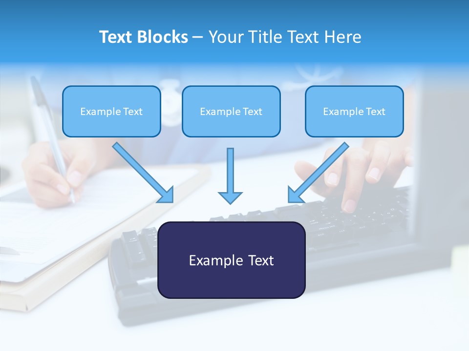 White Women Close Up PowerPoint Template