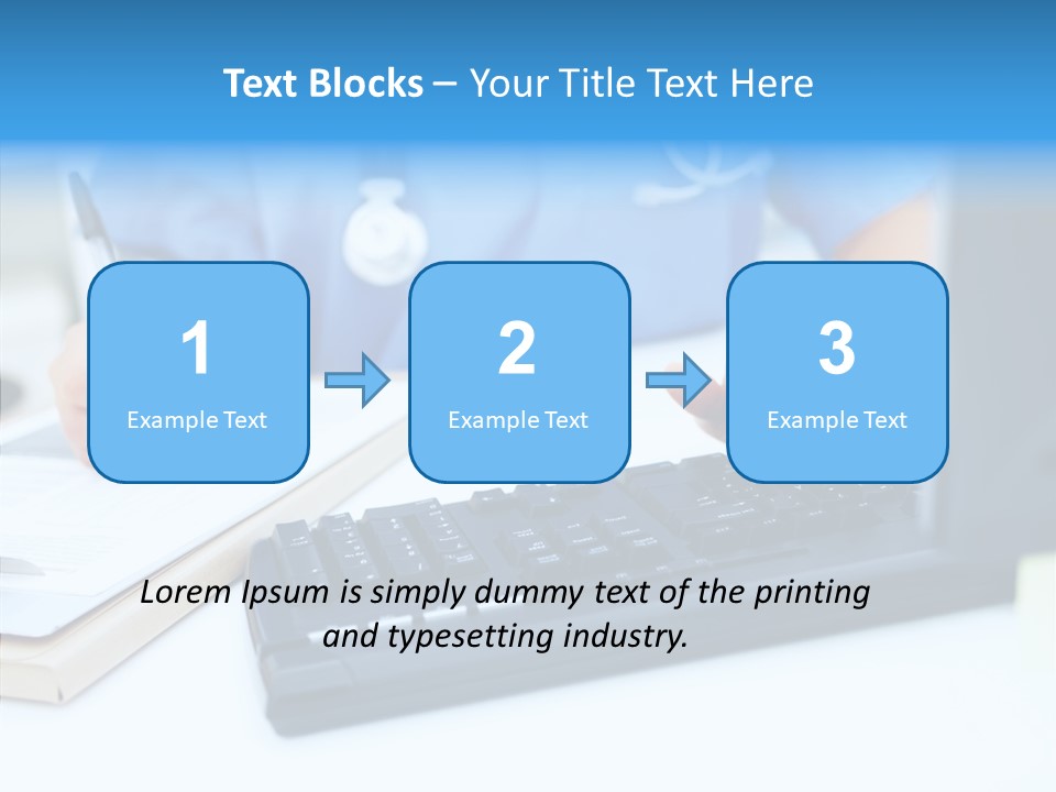 White Women Close Up PowerPoint Template