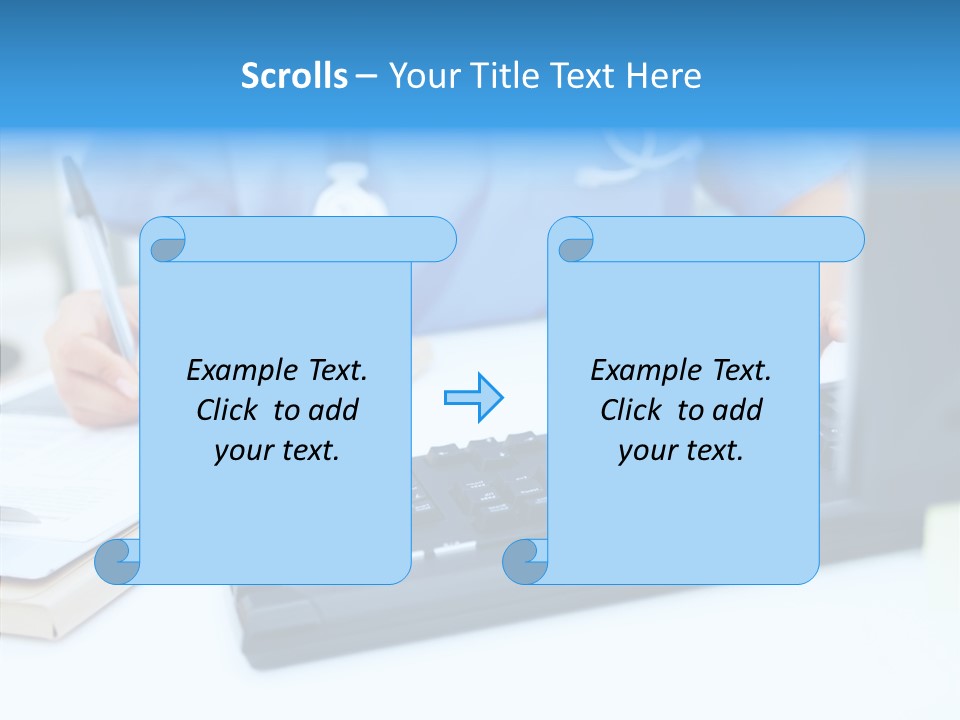 White Women Close Up PowerPoint Template