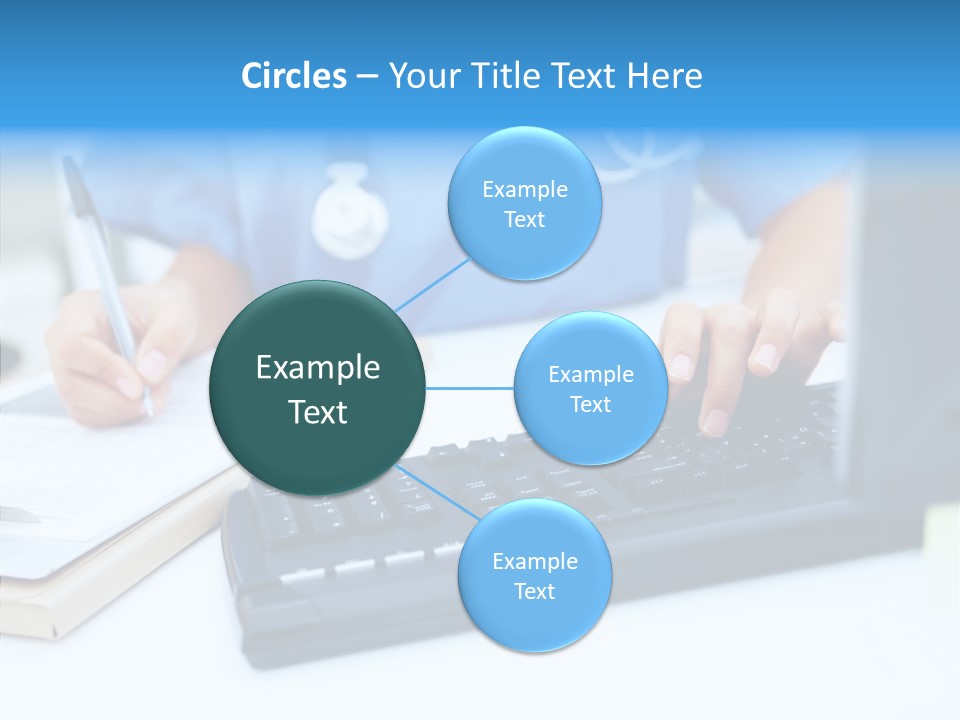 White Women Close Up PowerPoint Template