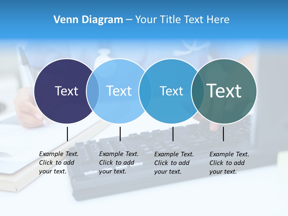 White Women Close Up PowerPoint Template