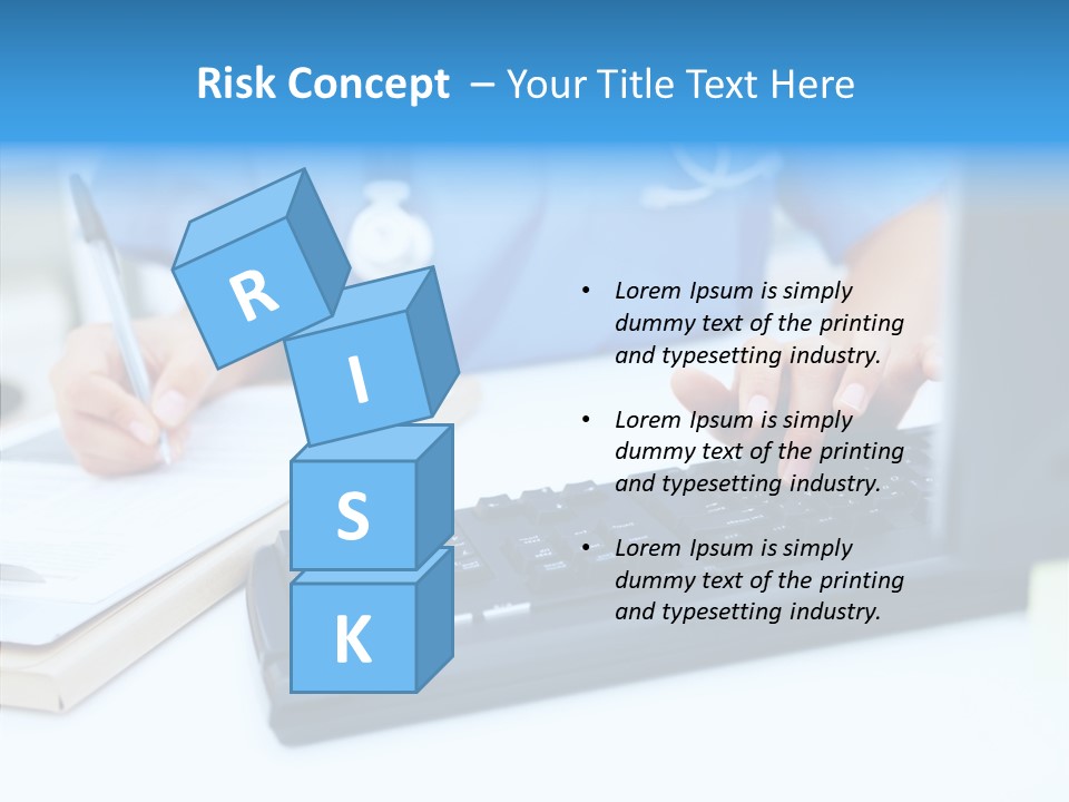 White Women Close Up PowerPoint Template