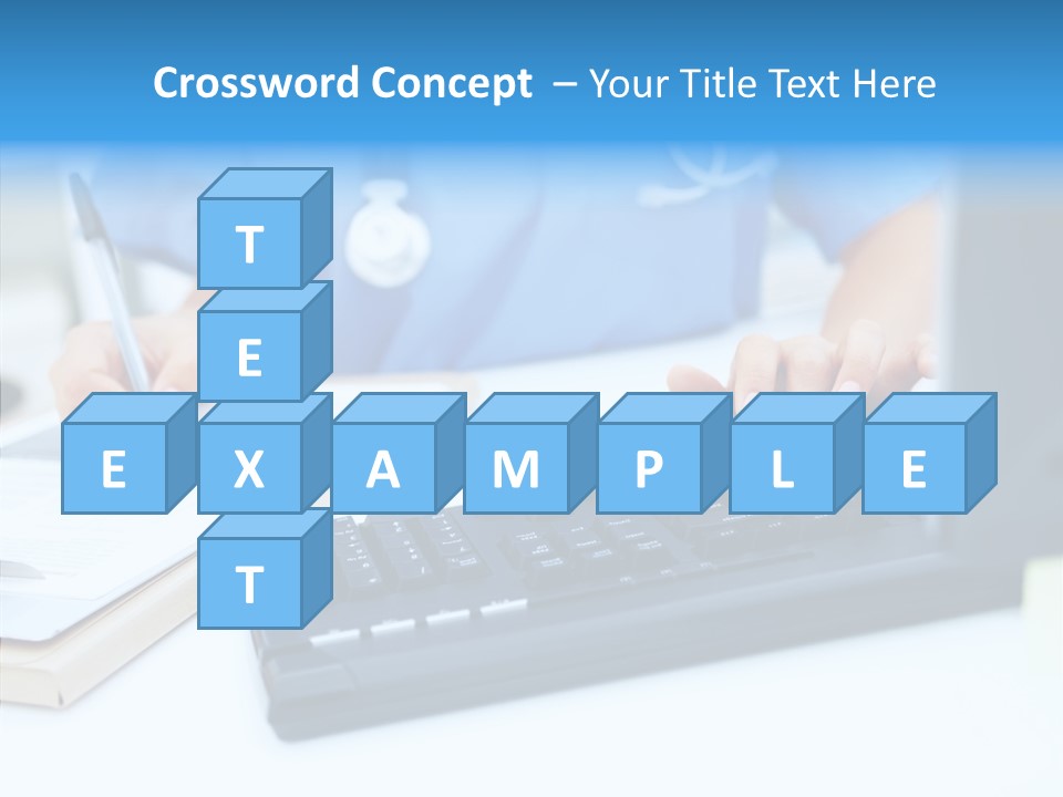 White Women Close Up PowerPoint Template