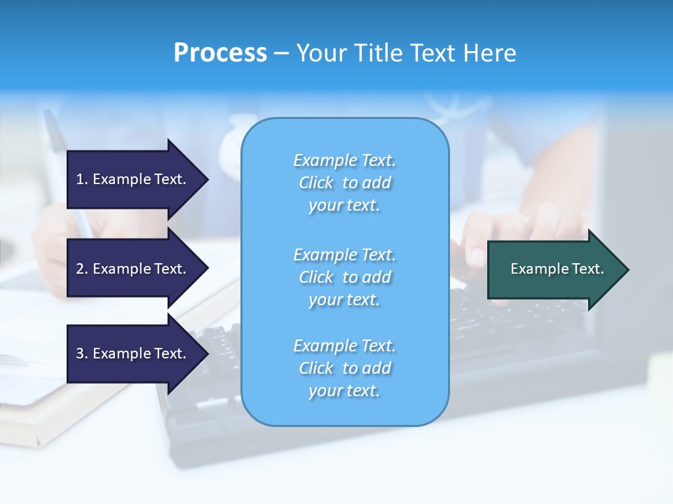 White Women Close Up PowerPoint Template