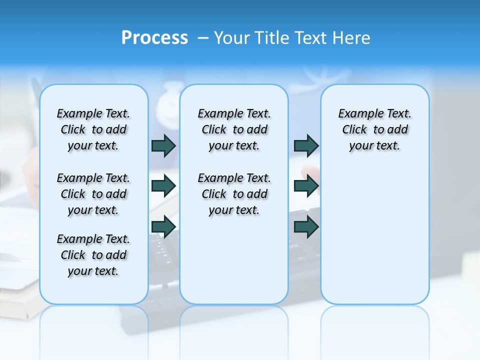 White Women Close Up PowerPoint Template